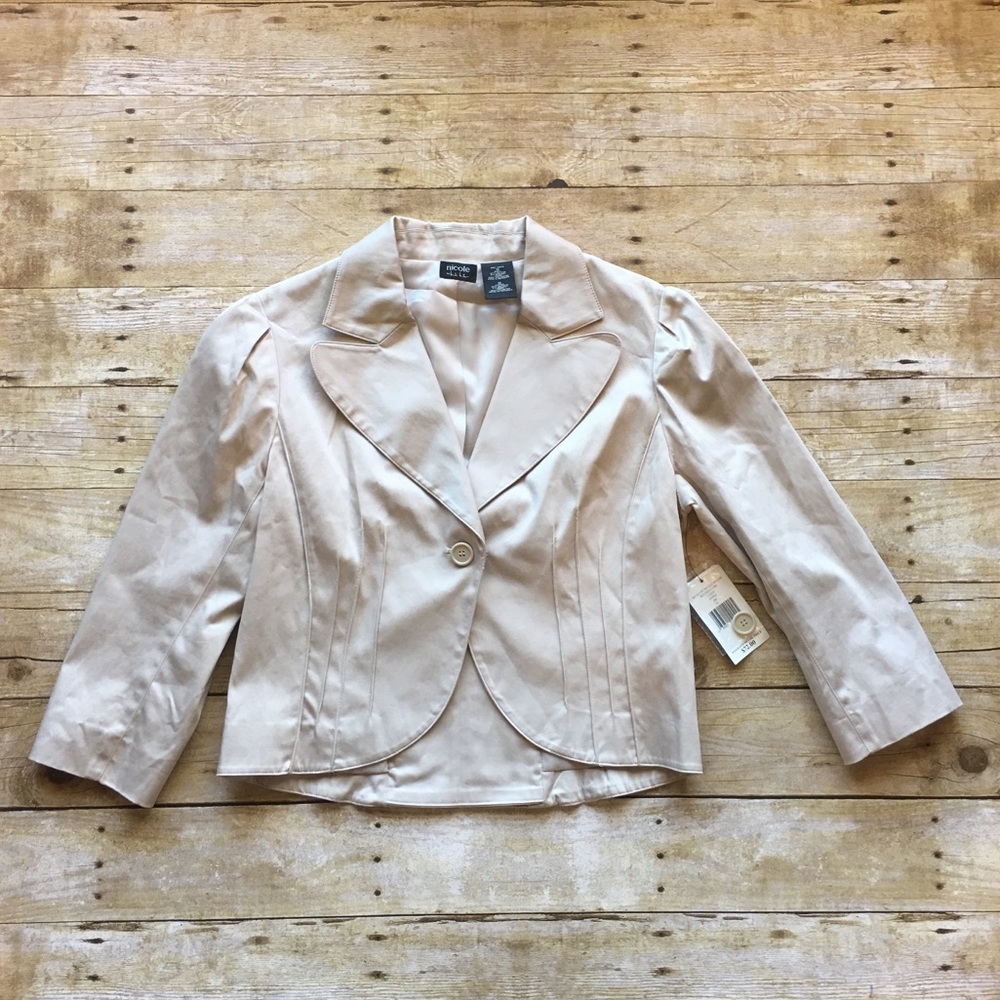 Nicole by Nicole Miller Blazer 3/4 Sleeves size 12